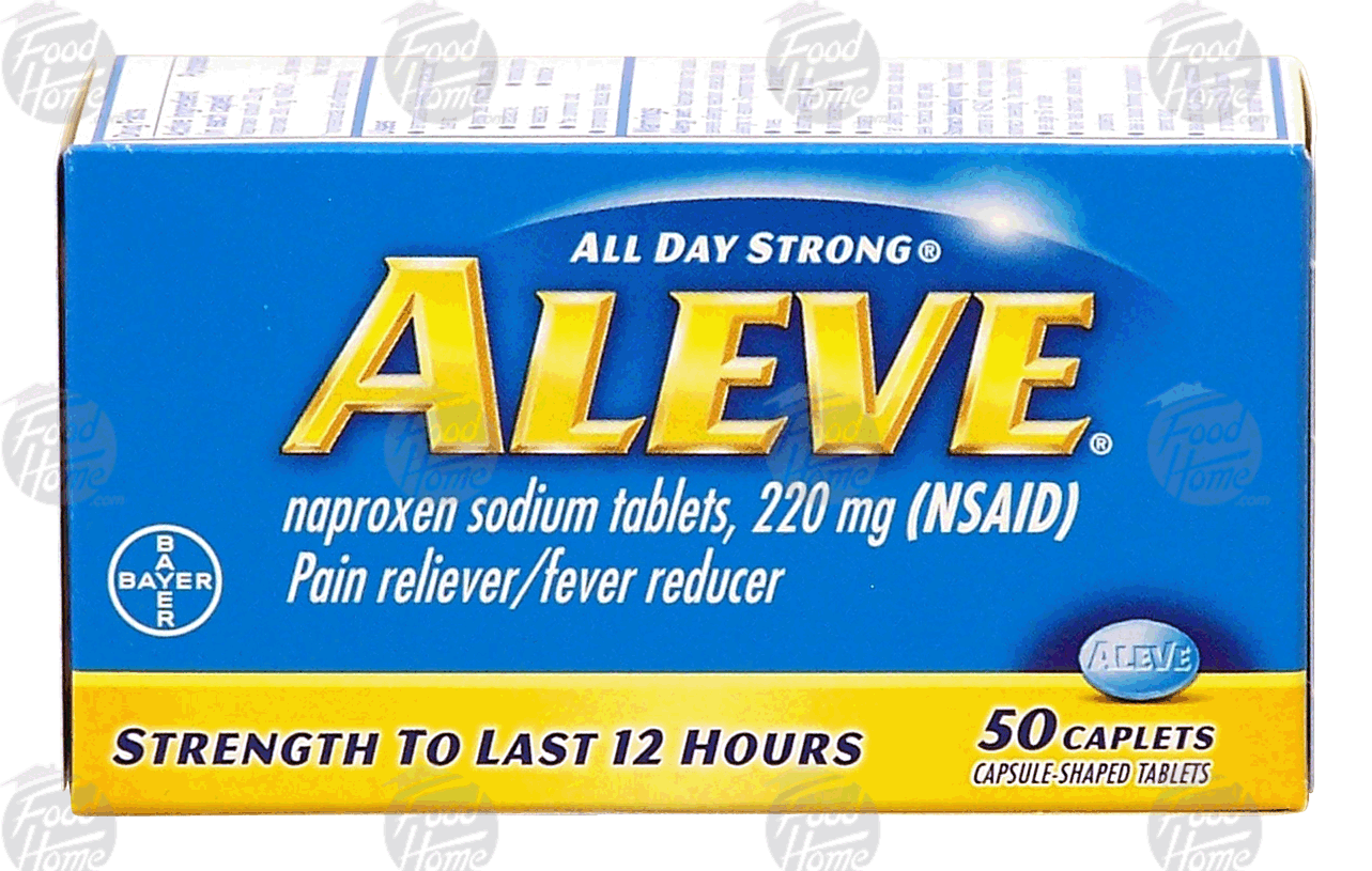 Aleve  naproxen sodium caplets, 220 mg pain reliever/fever reducer Full-Size Picture